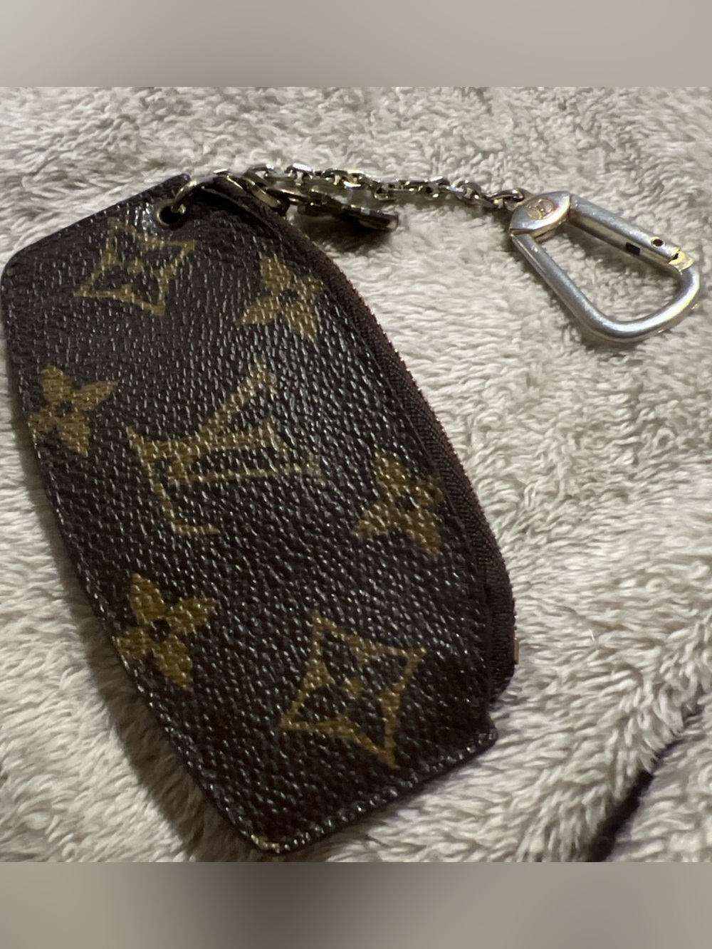 Authentic Louis Vuitton Vintage Monogram Key Pouch, Etu  Pochette Clés Vintage